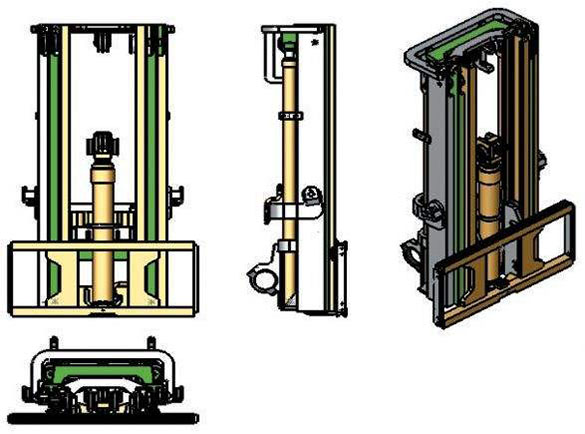 叉车门架配件结构的组成