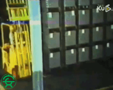 叉车安全事故现场